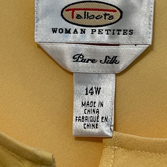 New Talbots pure silk blouse - Picture 2 of 7